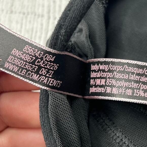 Victoria's Secret Black Open Cross Back Long Line Soft Bralette Size Medium - Picture 7 of 8